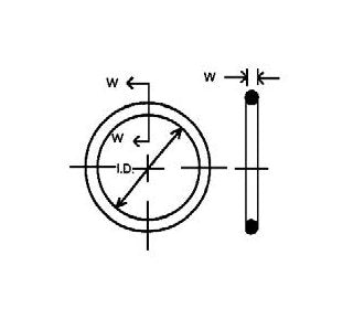 20mm Nitrile O-Ring - 1.5mm Width, 70 Duro - Image 2