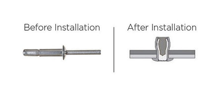 Ornilock Protruding Head Rivet, 7.8mm x 21.0mm, Stainless Steel AISI 304 - Image 2