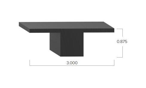 Uni-Grip 3.000x0.875 in Rubber Seal - Black - Image 2