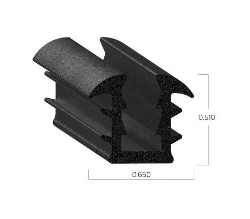 Uni-Grip Rubber Seal - 0.650" W x 0.510" H - Image 2
