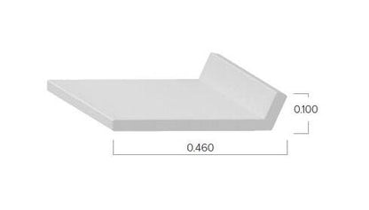 Uni-Grip 0.460in x 0.100in Rubber Seal, White Sponge Material - Image 2