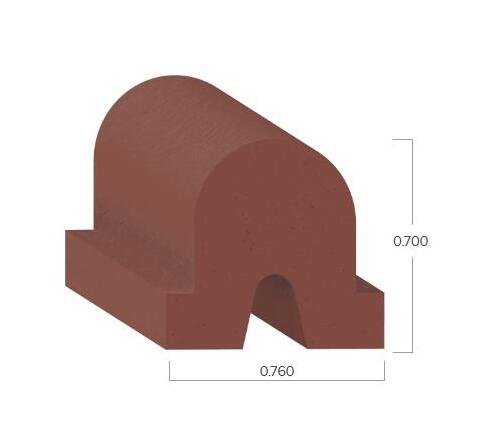 Uni-Grip Silicone Seal - 0.760" Width x 0.700" Height - Image 2