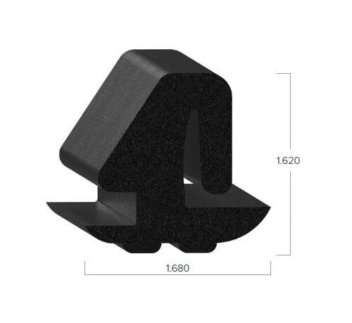 Uni-Grip 1.680x1.620 in Rubber Sponge Seal - Image 2