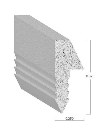 Uni-Grip 0.250" x 0.625" PVC Seal - White (Pedestal Mount) - Image 2
