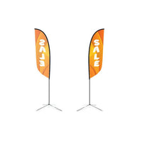 Megastore 10.4ft Single-Sided Feather Flag Kit