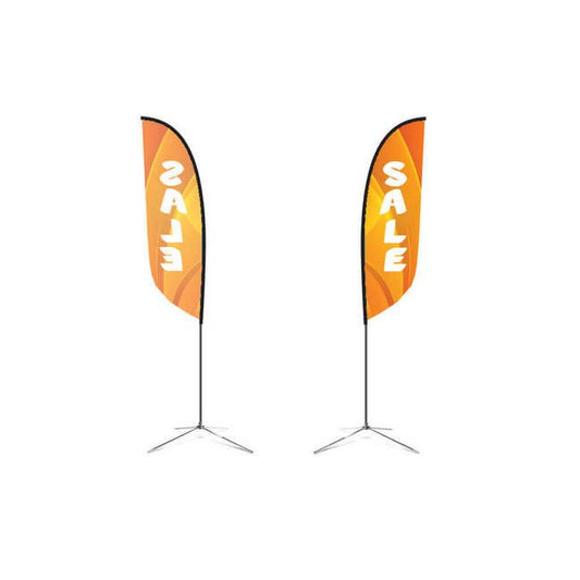 Megastore 10.4ft Single-Sided Feather Flag Kit - Image 1
