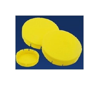 Yellow LDPE Outside Fitting Flange Protector for 2 Inch Nominal Pipe Size - Image 1