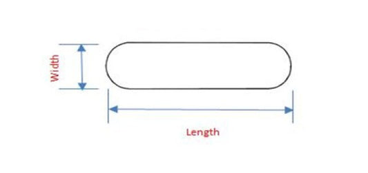 3 Inch (in) Length Oval Handle Zero Clearance Tooling Punch - Image 1