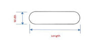67 Millimeter (mm) Length Oval Handle Zero Clearance Tooling Punch
