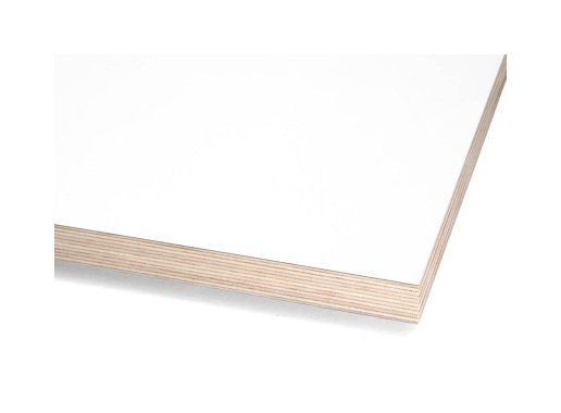 White Melamine Overlaid Baltic Birch Plywood - Image 1