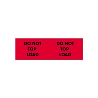 3" x 10" 'Do Not Top Load' Pallet Corner Labels - Image 1