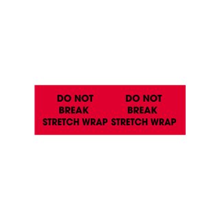 3" x 10" Do Not Break Stretch Wrap Pallet Corner Labels - Image 1