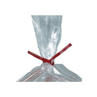 Red Plastic Poly Bag Ties, 3/16 x 8