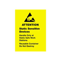 Anti-Static 1 3/4" x 2 1/2" Labels for Static Sensitive Devices
