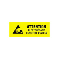 Anti-Static Electrostatic Sensitive Device Labels - 3/8" x 1 1/4"