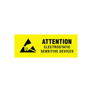 Anti-Static Electrostatic Sensitive Device Labels - 3/8" x 1 1/4" - Image 1