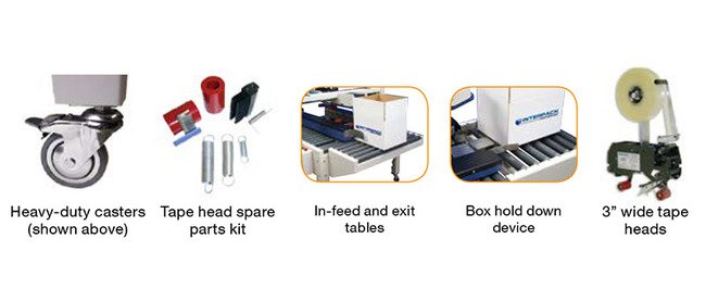 Interpack™ USA 20-B 2 to 3 Inch Tape Width Uniform Semi-Automatic Case Sealer - Image 3