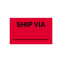 3x5 Ship Via Production Labels
