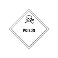 4" x 4" Poison Labels