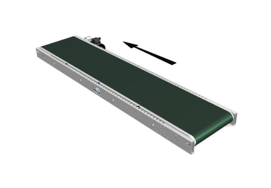 SOCO 200mm x 8500mm Belt Conveyor with Grooved Plate Bedding - Image 1