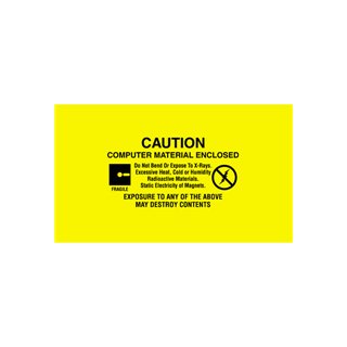 Anti-Static 3" x 5" Computer Material Enclosed Labels - Image 1