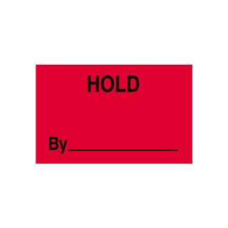 3x5 Hold By Production Labels - Image 1