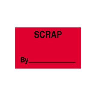 3x5 Shipping & Handling 'Scrap By' Labels - Image 1