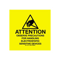 4" x 4" Anti-Static 'Observe Precautions' Labels