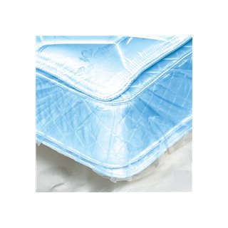 Heavy-Duty 33" x 59 1/2" Flat Mattress Bags - 1.1 Mil, Roll of 300 - Image 1
