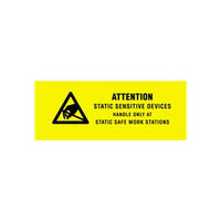 Anti-Static Devices Labels - 5/8" x 2"