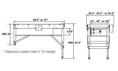 Eastey 72 Inch Variable Speed Belt Conveyor - Image 2