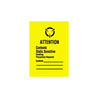 Anti-Static 1 3/4" x 2 1/2" Contents Static Sensitive Labels