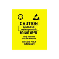 Anti-Static 3x3 Caution Labels