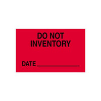 3x5 Do Not Inventory Date Production Labels