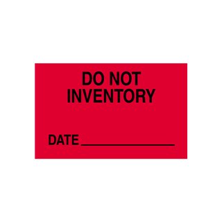 3x5 Do Not Inventory Date Production Labels - Image 1