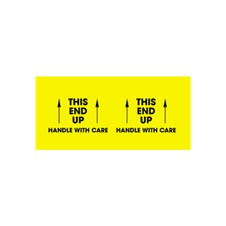 3" x 10" Pallet Corner Labels - This End Up Design - Pack of 500 - Image 1