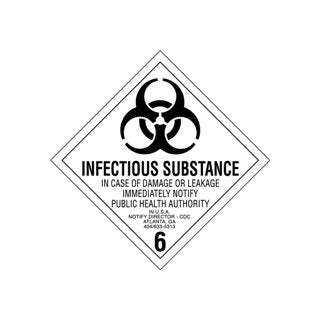 Biohazard Shipping Labels - Infectious Substance - 6 - Image 1