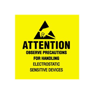 Anti-Static 4x4 Warning Labels - Image 1