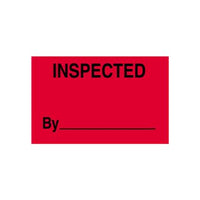 3" x 5" Inspected By Production Labels