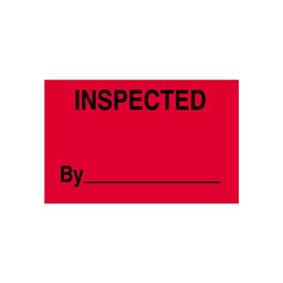 3" x 5" Inspected By Production Labels - Image 1