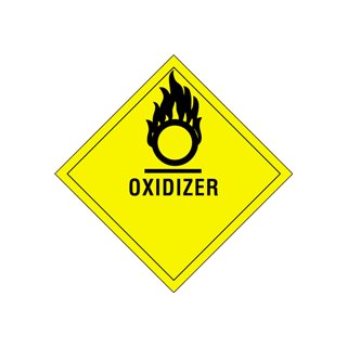 4" x 4" Oxidizer Labels - Image 1