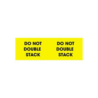 3" x 10" 'Do Not Double Stack' Pallet Corner Labels - Image 1