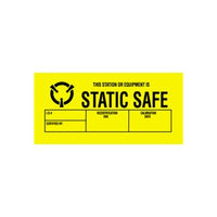 Anti-Static Labels - Static Safe 1 3/4" x 3"