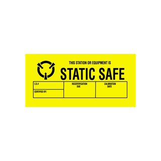Anti-Static Labels - Static Safe 1 3/4" x 3" - Image 1