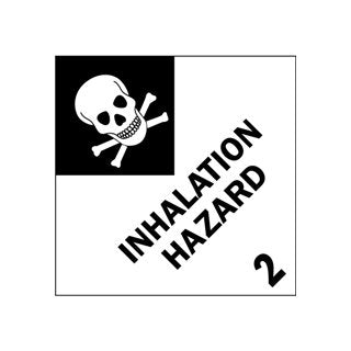 4" x 4" Inhalation Hazard - 2 Labels - Image 1