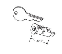 Strybuc 1-1/8 Inch Key Cylinder Lock for Patio Doors