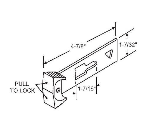 Capitol 4-7/8 Inch Lock Bar - Image 1