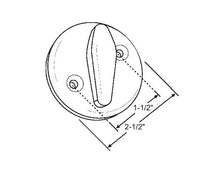 White Finish PGT Patio Door Latch