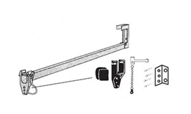 Strybuc Charley-Bar Sliding Glass Door Lock Kit - Image 1