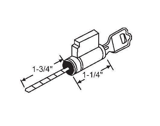 High-Security Key Cylinder Lock for Patio Doors - Image 1